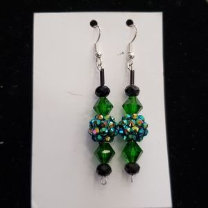 Glass bead earrings